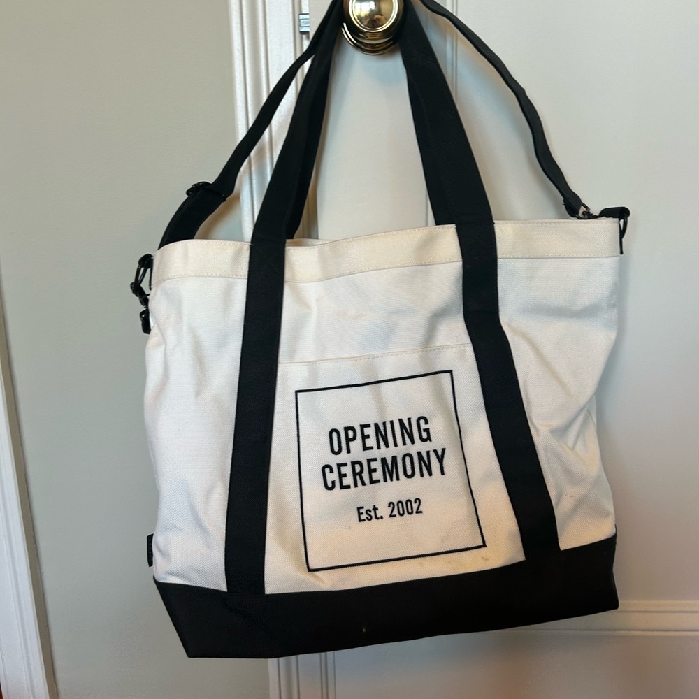 Opening Ceremony Black and White Tote Bag
